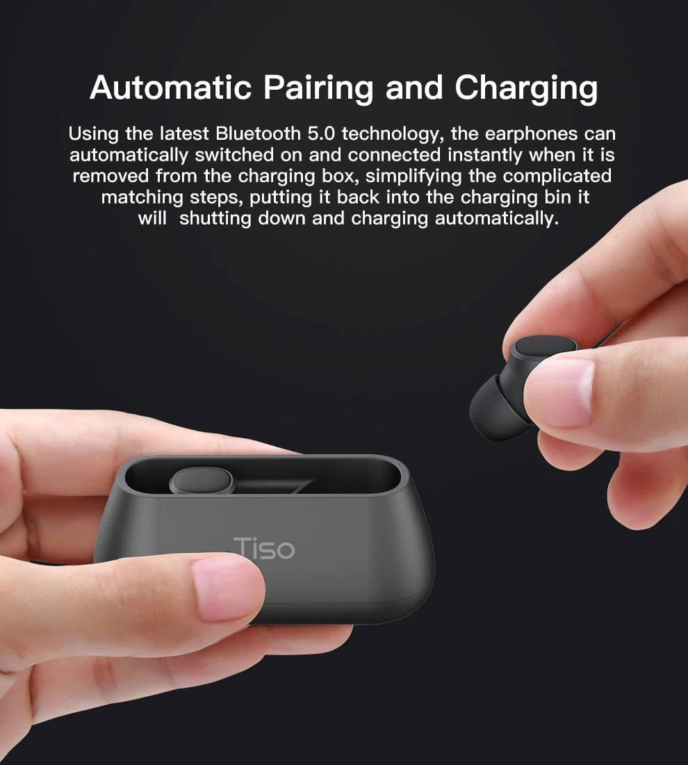 Tai nghe Bluetooth Tiso i4 Chính hãng - True Wireless Stereo