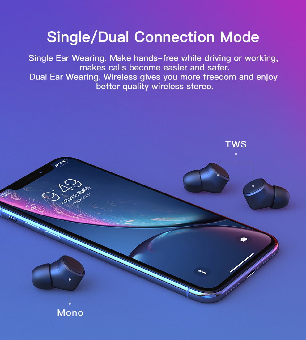 Tai nghe Bluetooth Tiso i4 Chính hãng - True Wireless Stereo