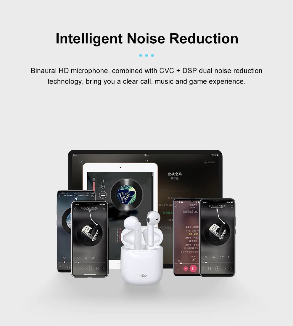 Tai nghe True Wireless Tiso IX | Hàng chính hãng